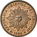 Coin, Uruguay, Centesimo, 1869, Uruguay Mint, Paris, Berlin, Vienna, AU(55-58)