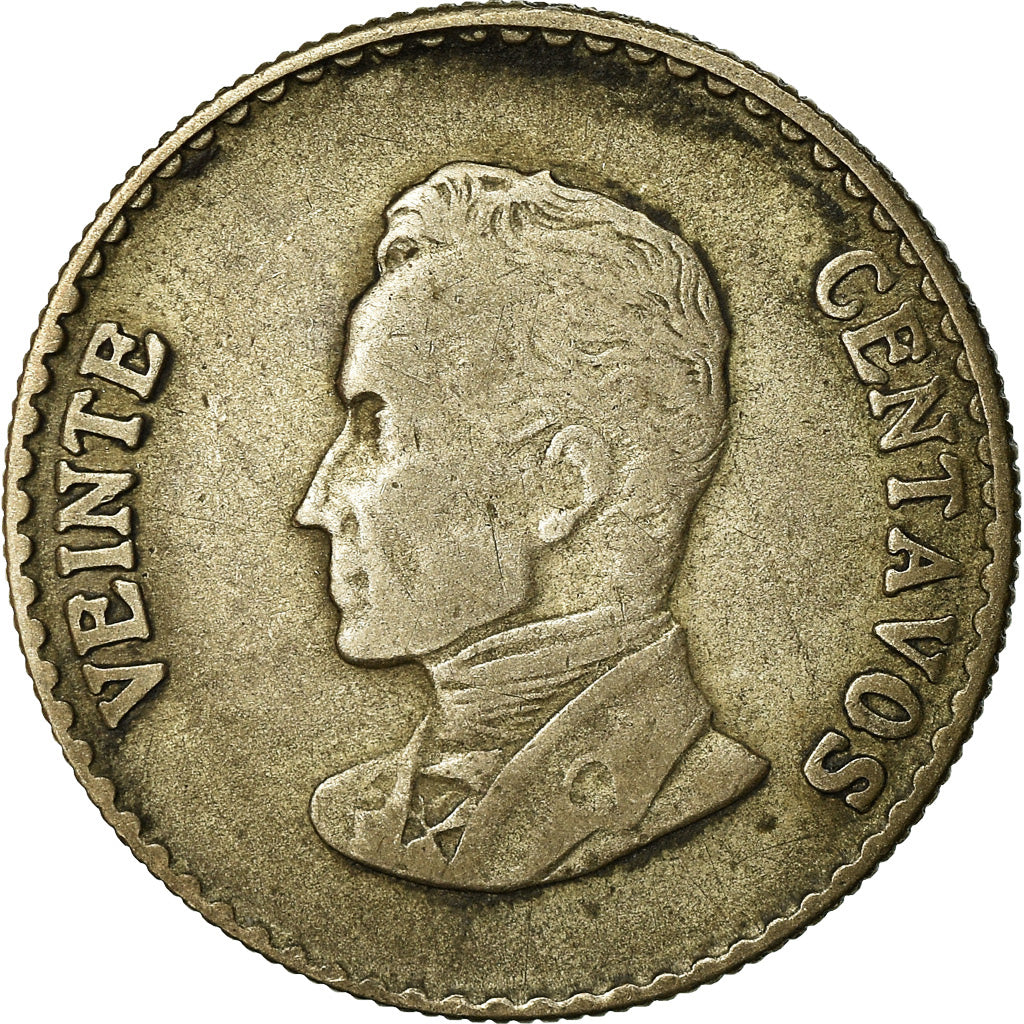 Coin, Colombia, 20 Centavos, 1953, VF(30-35), Silver, KM:213