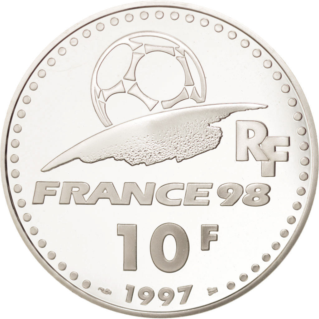 Coin, France, 10 Francs, 1997, MS(65-70), Silver, KM:1163