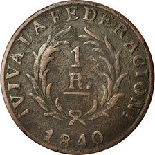 Coin, Argentina, BUENOS AIRES, Real, 1840, VF(20-25), Copper, KM:7