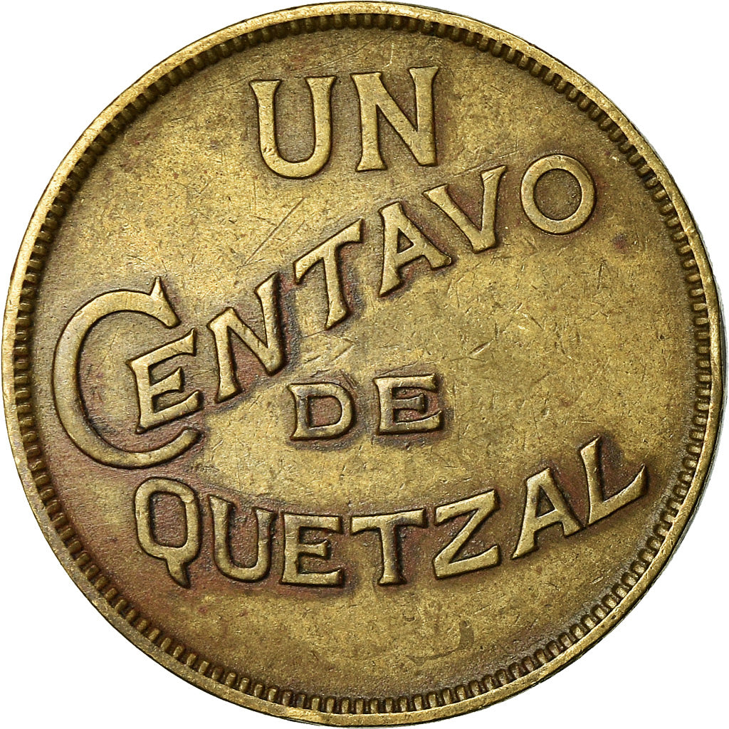 Coin, Guatemala, Centavo, Un, 1933, London, EF(40-45), Brass, KM:249