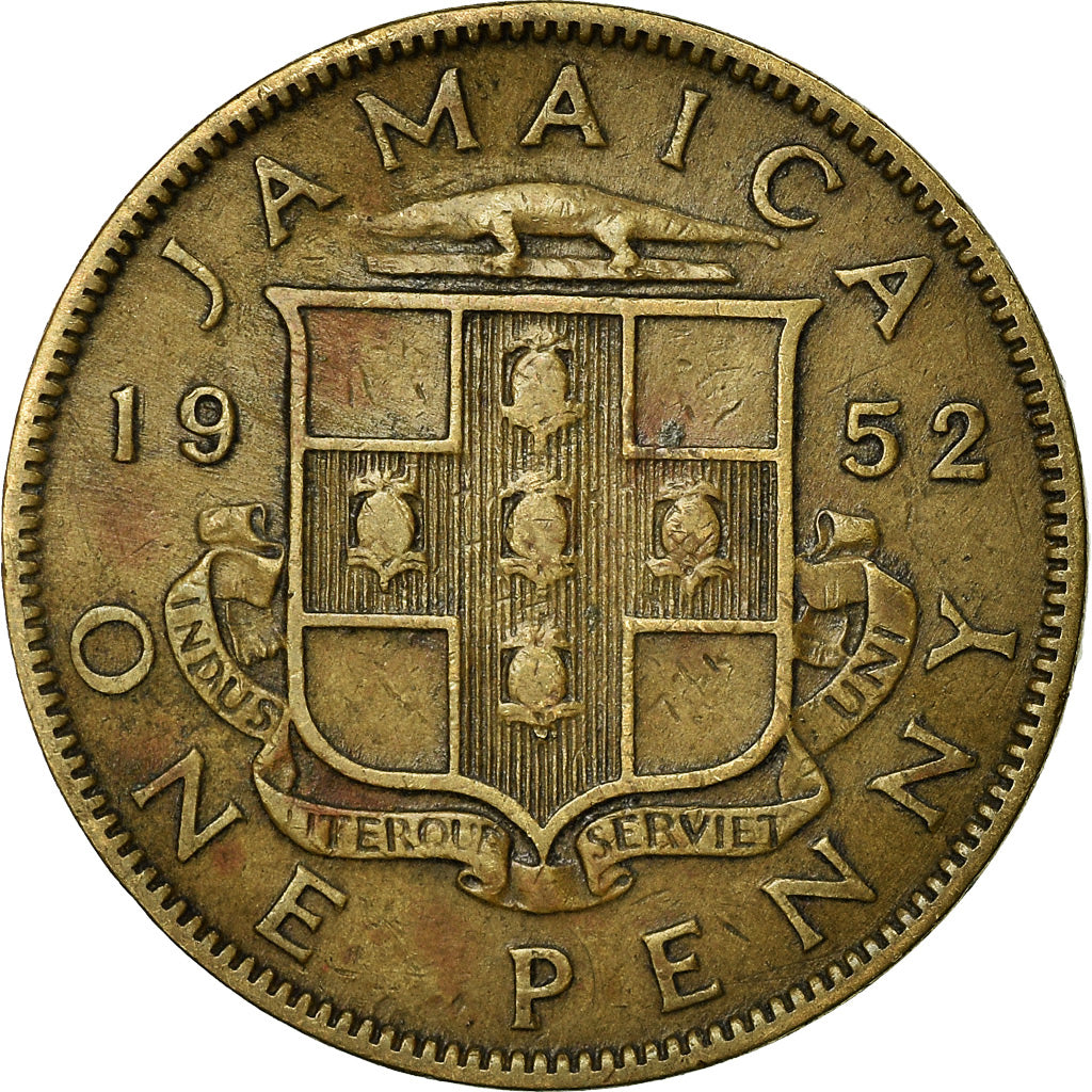 Monnaie, Jamaica, George VI, Penny, 1952, TTB, Nickel-brass, KM:35