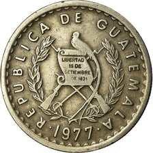 Coin, Guatemala, 10 Centavos, 1977, EF(40-45), Copper-nickel, KM:277.1
