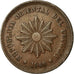 Coin, Uruguay, 5 Centesimos, 1948, Santiago, AU(50-53), Copper, KM:21a