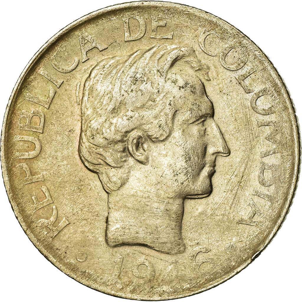 Coin, Colombia, 20 Centavos, 1946, EF(40-45), Silver, KM:208.1