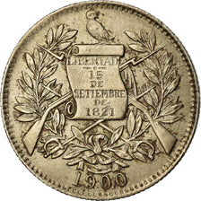 Coin, Guatemala, 1/2 Real, Medio, 1900, EF(40-45), Copper-nickel, KM:176