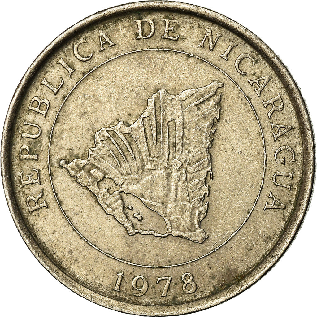 Moneda, Nicaragua, 10 Centavos, 1978, MBC, Cobre - níquel, KM:31