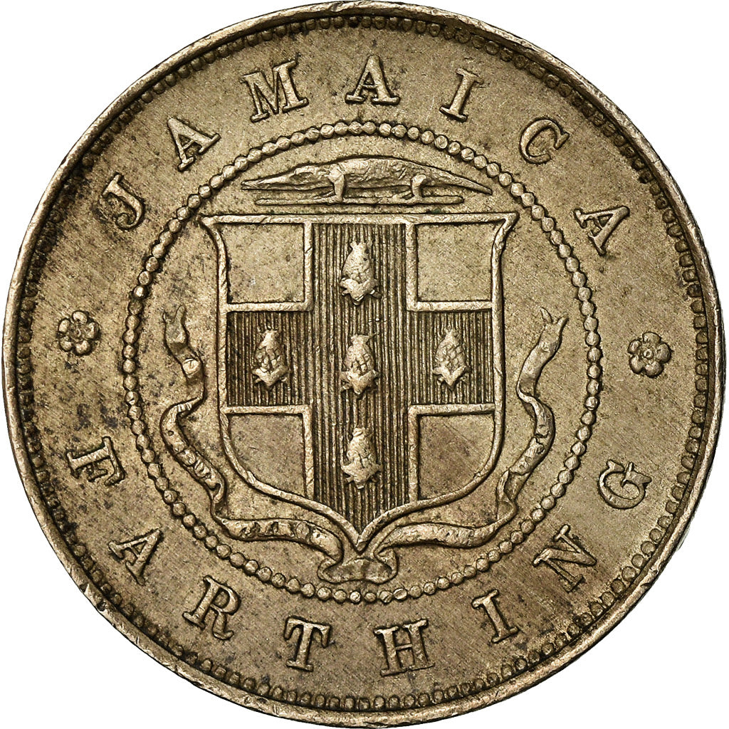 Coin, Jamaica, Edward VII, Farthing, 1904, EF(40-45), Copper-nickel, KM:21