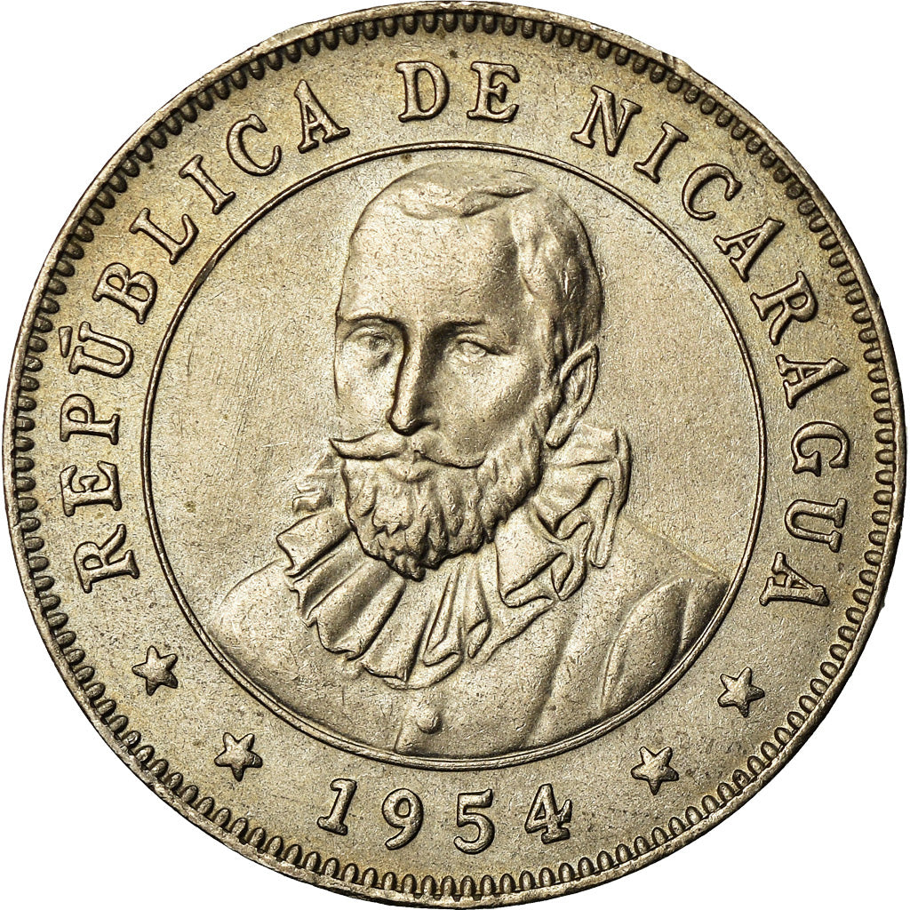 Monnaie, Nicaragua, 25 Centavos, 1954, SUP, Copper-nickel, KM:18.1