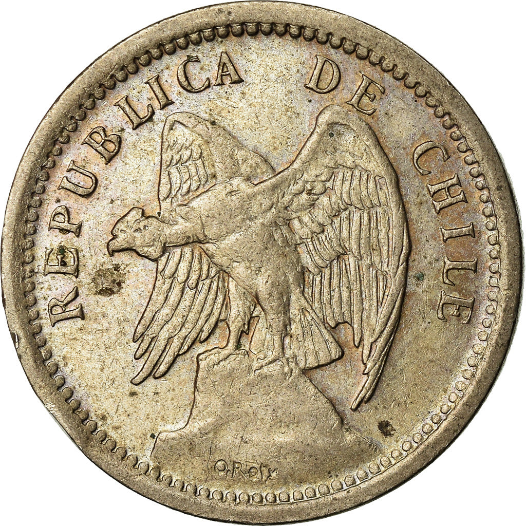 Coin, Chile, 20 Centavos, 1939, AU(50-53), Copper-nickel, KM:167.3