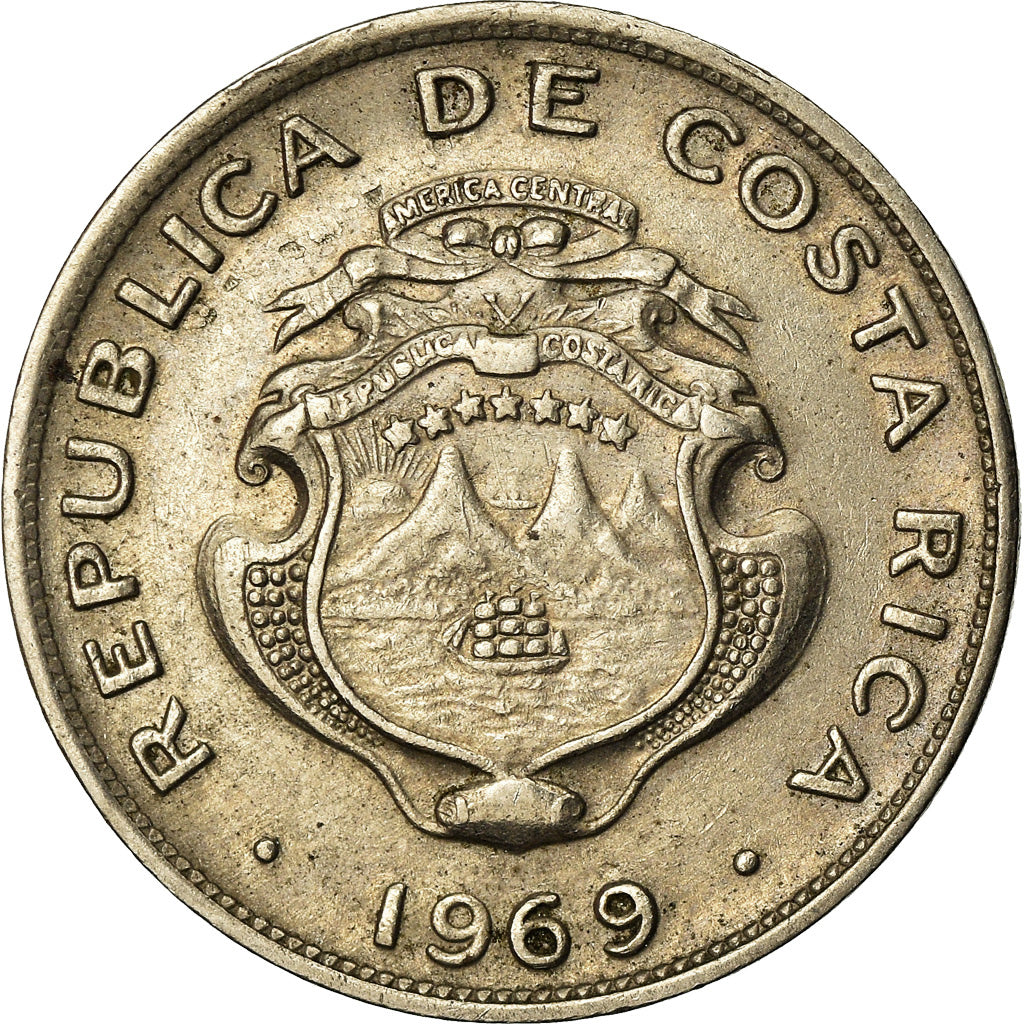 Monnaie, Costa Rica, 25 Centimos, 1969, TTB, Copper-nickel, KM:188.1