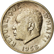 Coin, Haiti, 5 Centimes, 1958, AU(55-58), Copper-Nickel-Zinc, KM:62