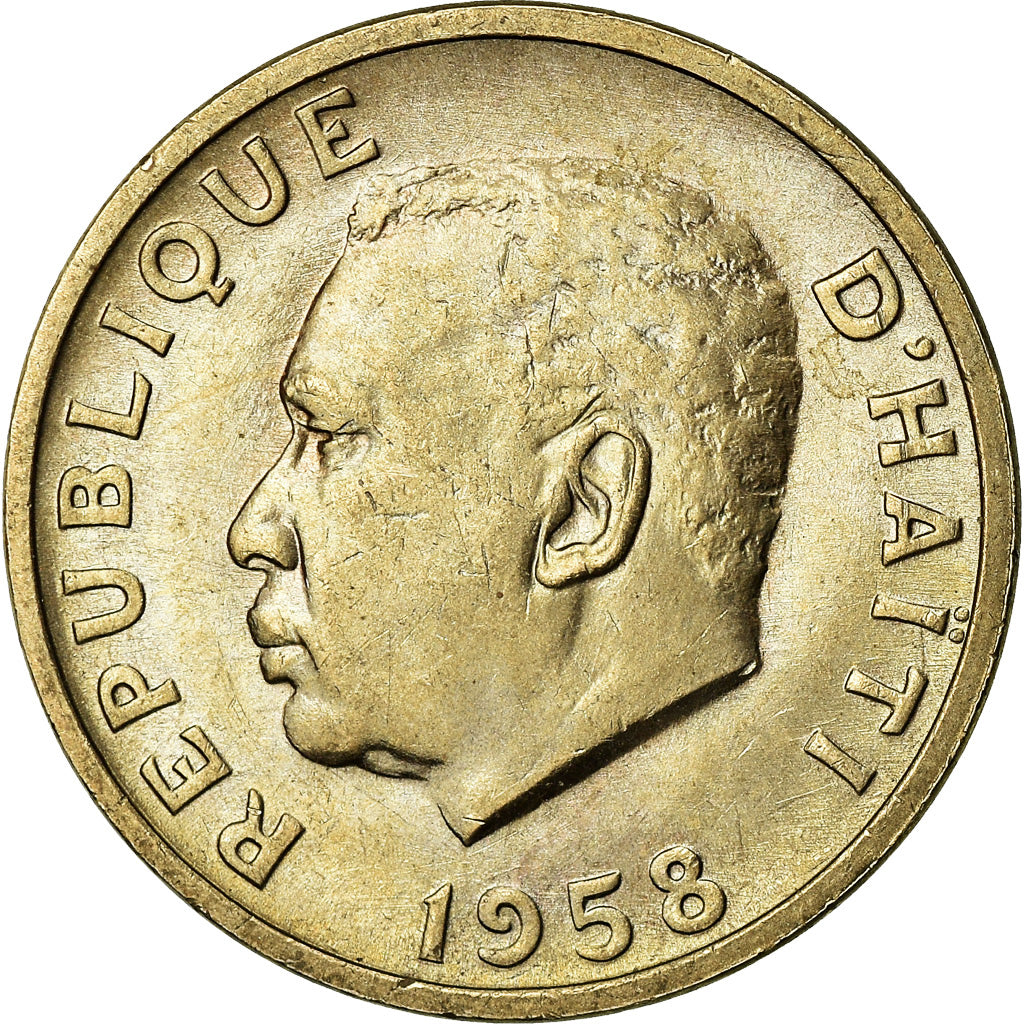 Monnaie, Haïti, 10 Centimes, 1958, SUP, Copper-Nickel-Zinc, KM:60