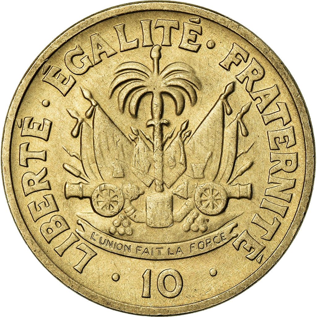 Monnaie, Haïti, 10 Centimes, 1958, SUP, Copper-Nickel-Zinc, KM:60