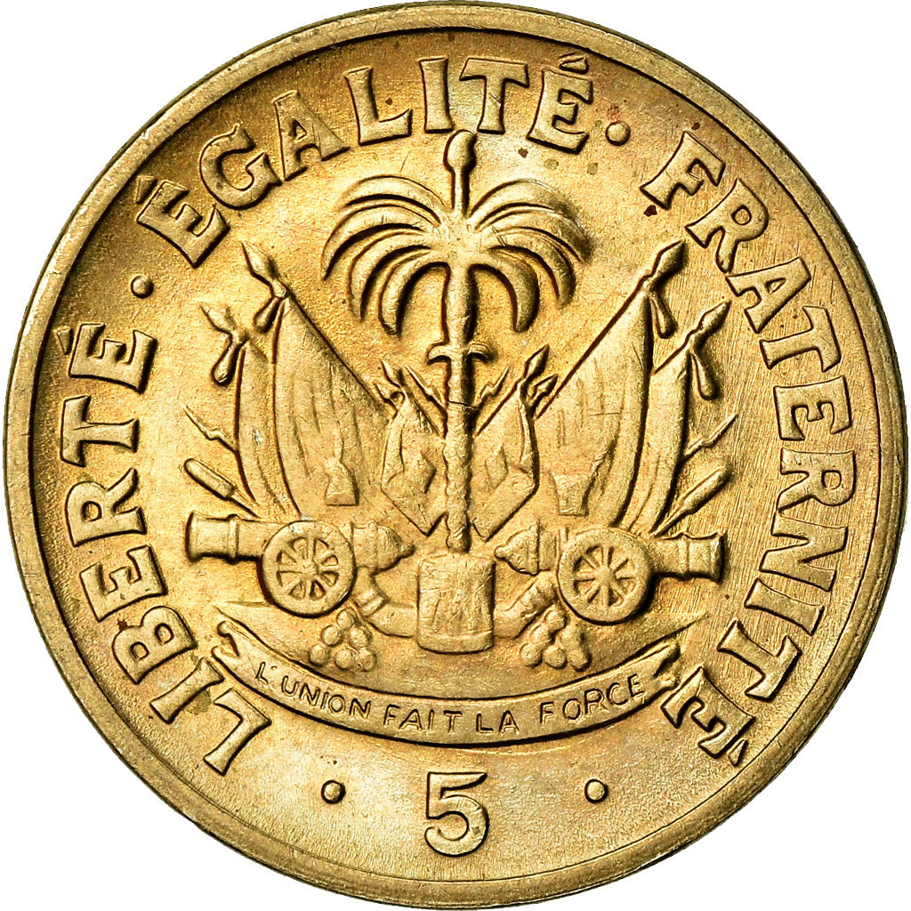 Monnaie, Haïti, 5 Centimes, 1953, SUP, Copper-Nickel-Zinc, KM:59
