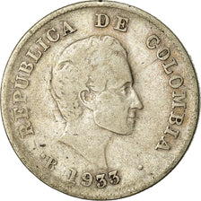 Münze, Kolumbien, 20 Centavos, 1933, SS, Silber, KM:197