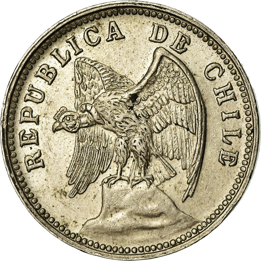 Moneda, Chile, 5 Centavos, 1937, Santiago, EBC, Cobre - níquel, KM:165