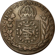 Monnaie, Brésil, Pedro I, 20 Reis, 1825, Rio de Janeiro, TTB, Cuivre, KM:360.1