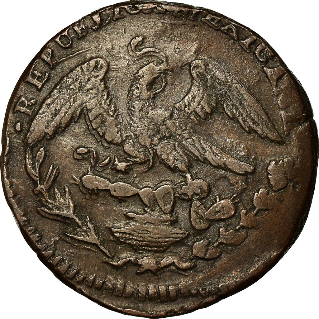 Coin, Mexico, 1/4 Real, Un Quarto/Una Quartilla, 1833, Mexico City, EF(40-45)