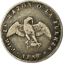 Monnaie, Chile, Decimo, 1856, TB, Argent, KM:124