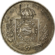 Monnaie, Brésil, Pedro II, 200 Reis, 1854, TTB, Argent, KM:469