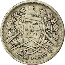 Coin, Guatemala, Real, 1890, VF(20-25), Silver, KM:153a.2