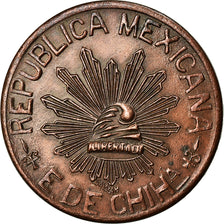 Münze, MEXICO-REVOLUTIONARY, CHIHUAHUA, 5 Centavos, 1915, SS+, Messing, KM:613a