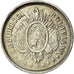 Moneda, Bolivia, 5 Centavos, 1885, MBC, Plata, KM:157.2