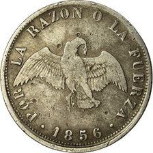 Coin, Chile, 20 Centavos, 1856, VF(30-35), Silver, KM:125