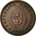 Coin, Argentina, Centavo, 1943, AU(50-53), Bronze, KM:37