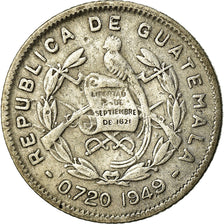 Moeda, Guatemala, 5 Centavos, 1949, EF(40-45), Prata, KM:255
