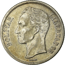 Coin, Venezuela, Gram 5, Bolivar, 1945, Philadelphia, EF(40-45), Silver, KM:22a