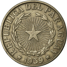 Coin, Paraguay, 5 Pesos, 1939, EF(40-45), Copper-nickel, KM:18