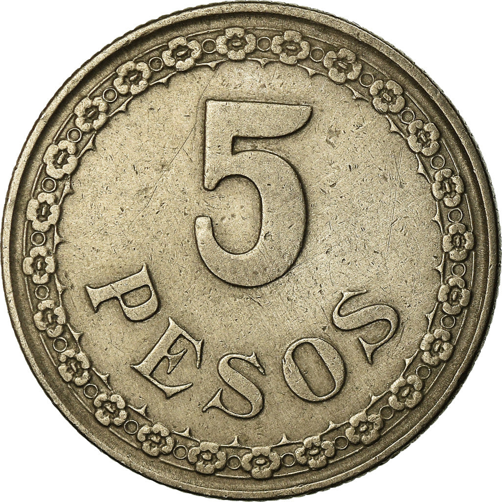Coin, Paraguay, 5 Pesos, 1939, EF(40-45), Copper-nickel, KM:18