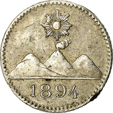 Coin, Guatemala, 1/4 Réal, 1894, EF(40-45), Silver, KM:162