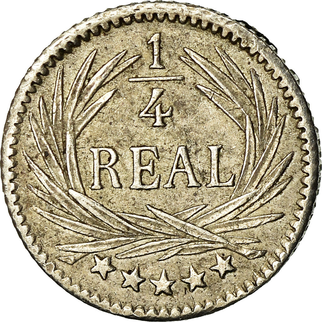 Coin, Guatemala, 1/4 Réal, 1894, EF(40-45), Silver, KM:162