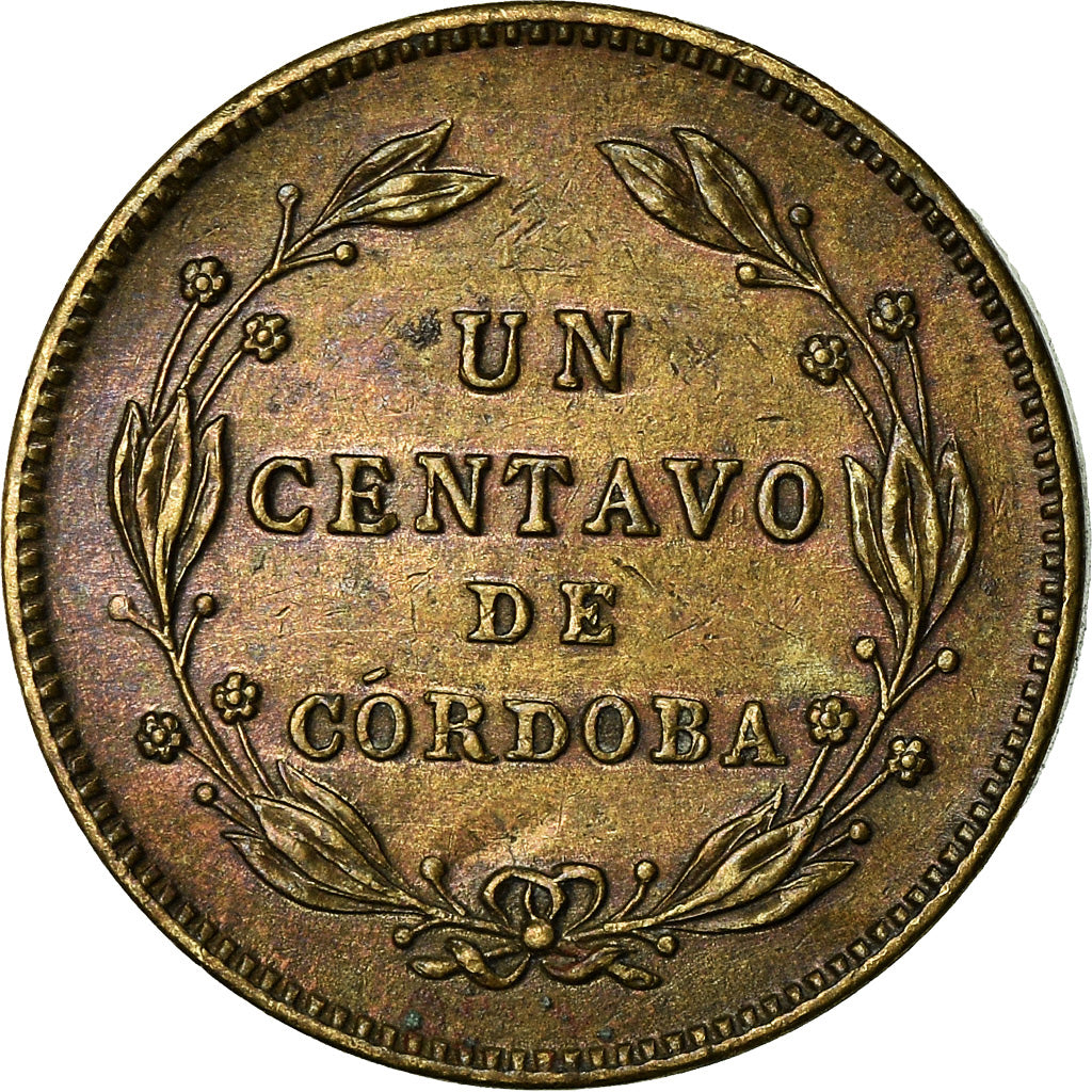 Moneda, Nicaragua, Centavo, 1943, MBC+, Latón, KM:20