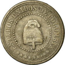Coin, Colombia, 2-1/2 Centavos, 1881, Waterbury, CT, USA, EF(40-45), KM 179