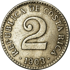 Moneda, Costa Rica, 2 Centimos, 1903, MBC, Cobre - níquel, KM:144