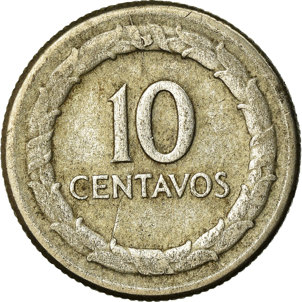 Coin, Colombia, 10 Centavos, 1951, VF(30-35), Silver, KM:207.2