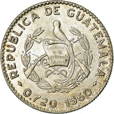 Moneda, Guatemala, 5 Centavos, 1960, EBC, Plata, KM:261