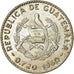 Moneda, Guatemala, 5 Centavos, 1960, EBC, Plata, KM:261