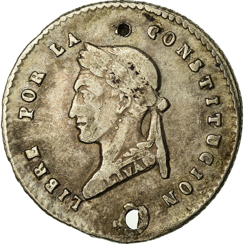 Coin, Bolivia, 1/2 Sol, 1856, Potosi, VF(30-35), Silver, KM:118.2