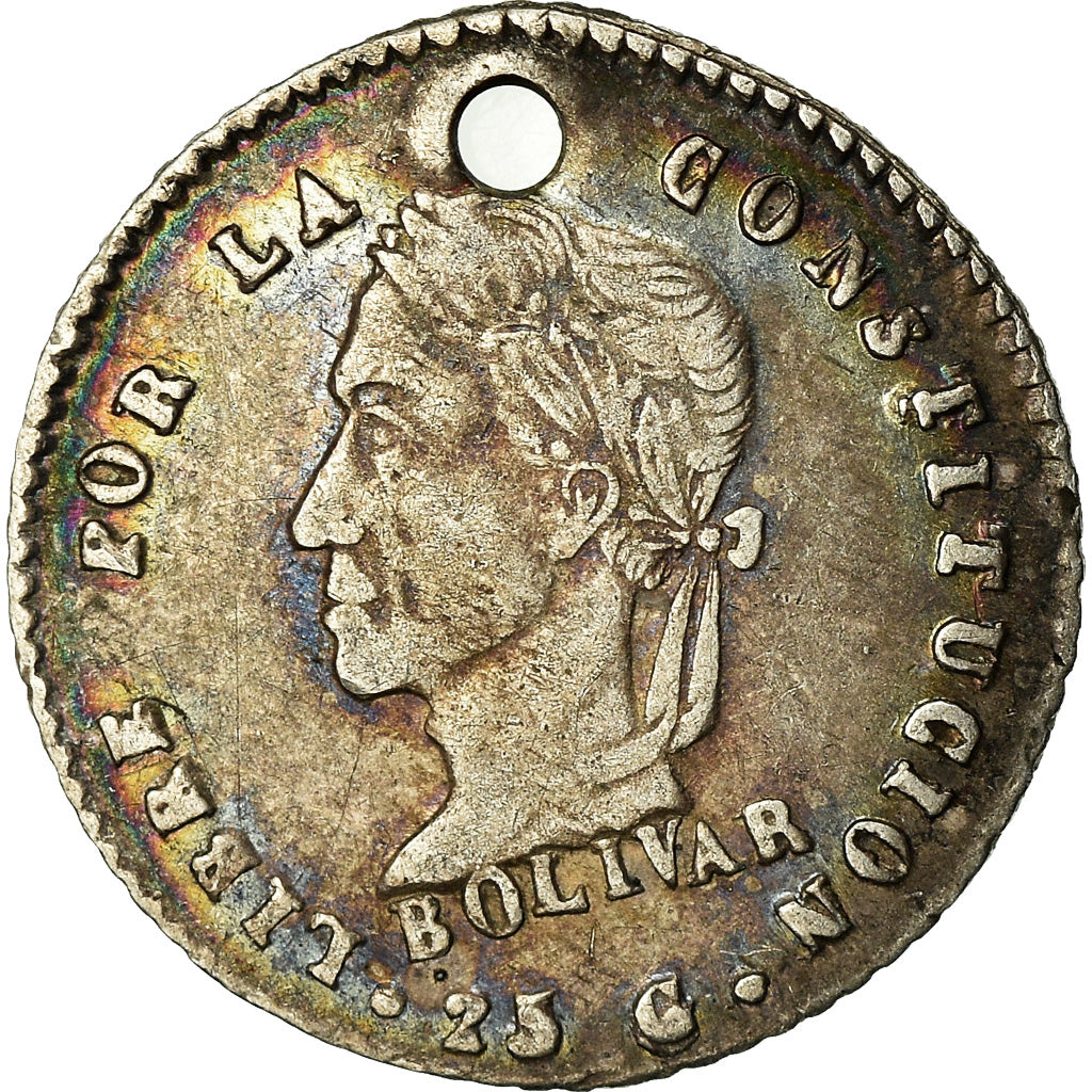 Coin, Bolivia, 1/2 Sol, Potosi, VF(30-35), Silver