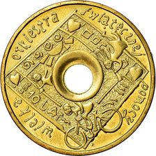 Münze, Polen, 2 Zlote, 2003, Warsaw, VZ+, Messing, KM:446