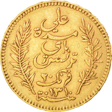 Monnaie, Tunisie, Ali Bey, 20 Francs, 1893, Paris, TTB, Or, KM:227, Lecompte:446