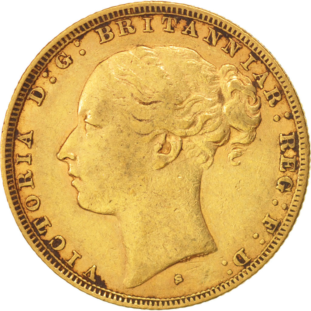 Australia, Victoria, Sovereign, 1880, Sydney, Gold, KM:7