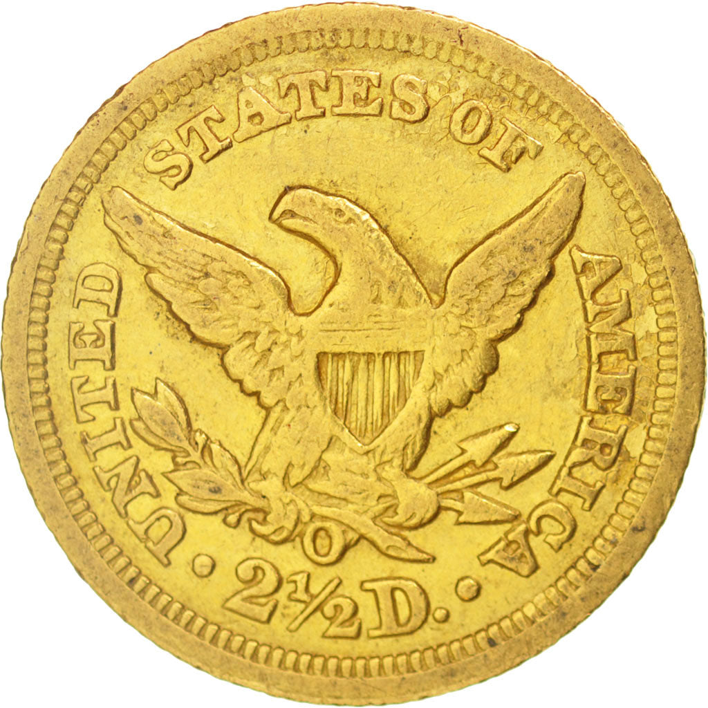 UNITED STATES, Coronet Head, $2.50, Quarter Eagle, 1850, U.S. Mint, KM #72,...