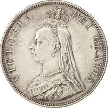 Coin, Great Britain, Victoria, Double Florin, 1887, AU(55-58), Silver, KM:763