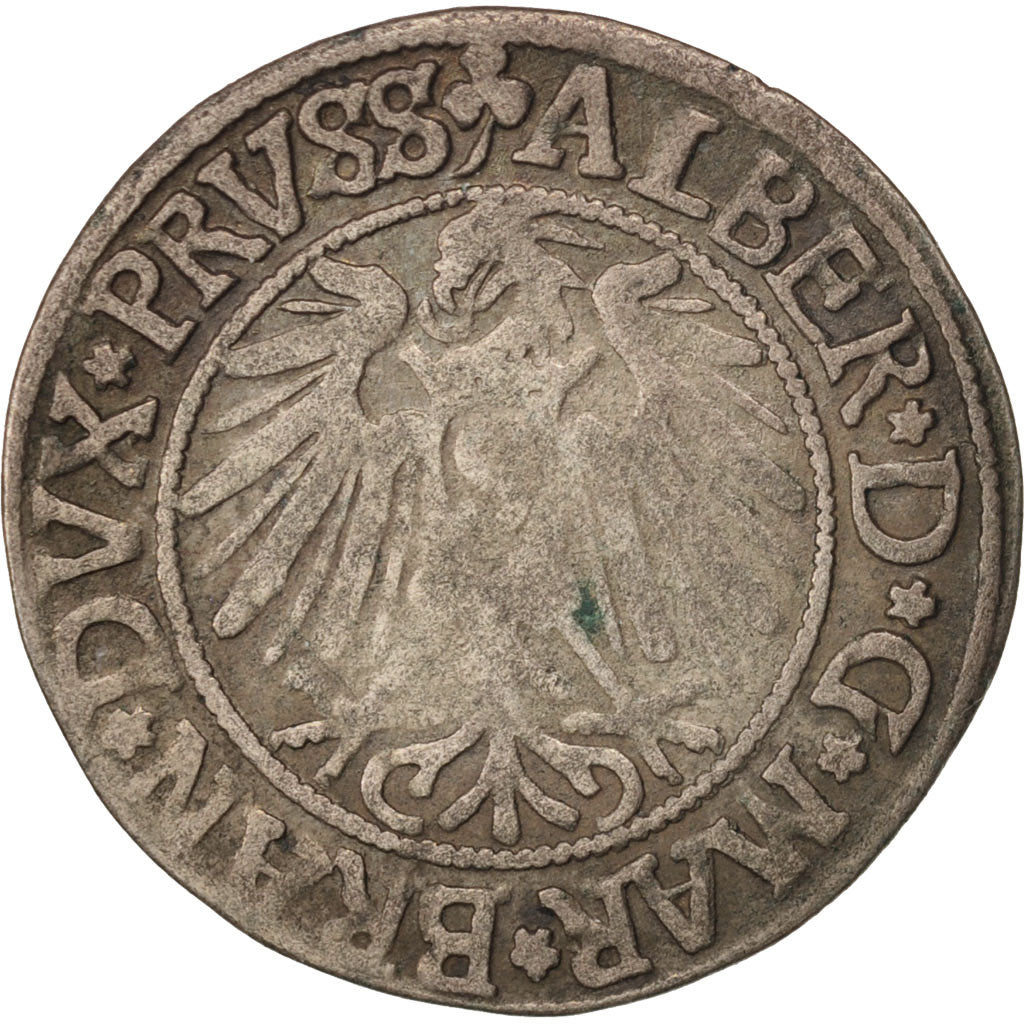 German States, PRUSSIA, Albrecht, Groschen, 1542, K, Silver, KM:3